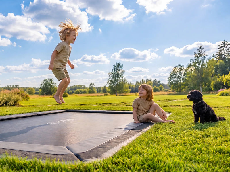 North In Ground Trampoline + Safety Net
